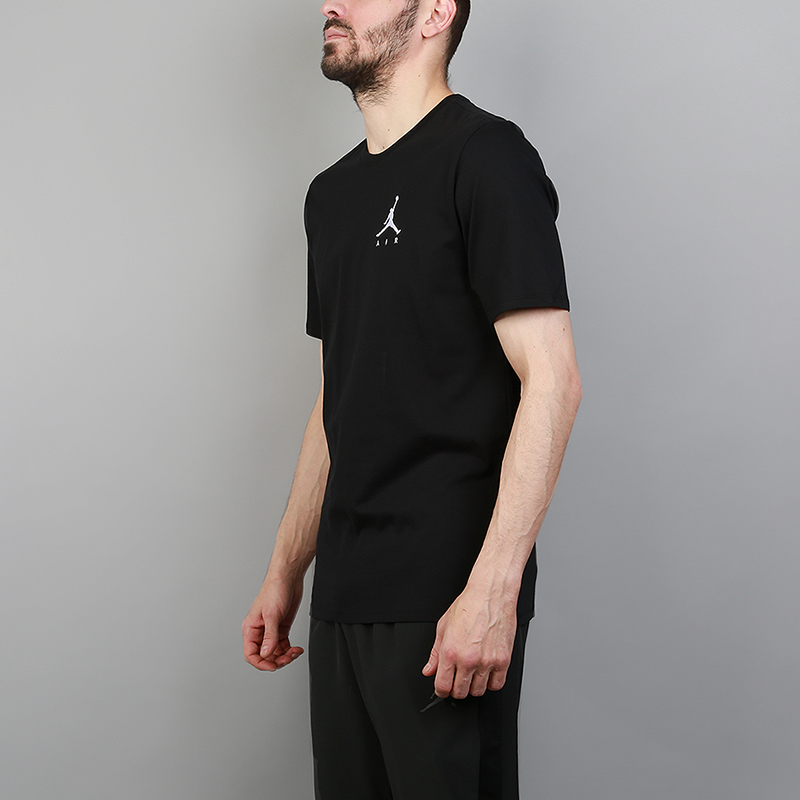 мужская черная футболка Jordan Sportswear Jumpman Air T-Shirt AH5296-010 - цена, описание, фото 3